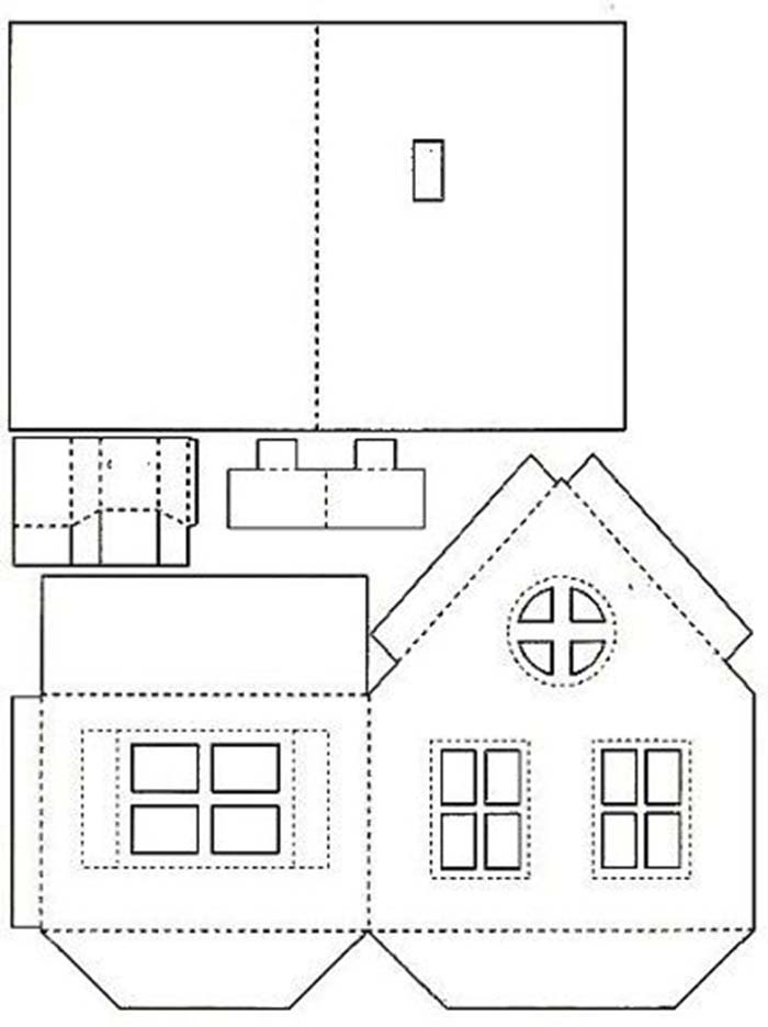 Как сделать домик из картона? Картонный домик своими руками