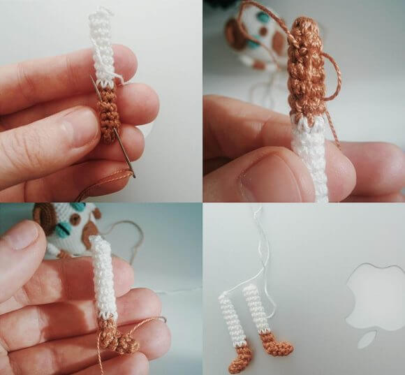 Вязанная игрушка амигуруми крючком - весёлые зверюшки