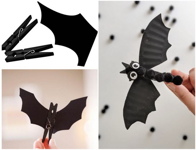 Летучая мышь на Хэллоуин: как сделать оригинальный декор своими руками 23
