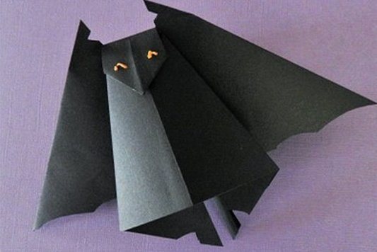 Оригами летучая мышь бэтмена