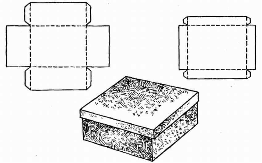 Коробочка из картона своими руками: схемы и инструкции