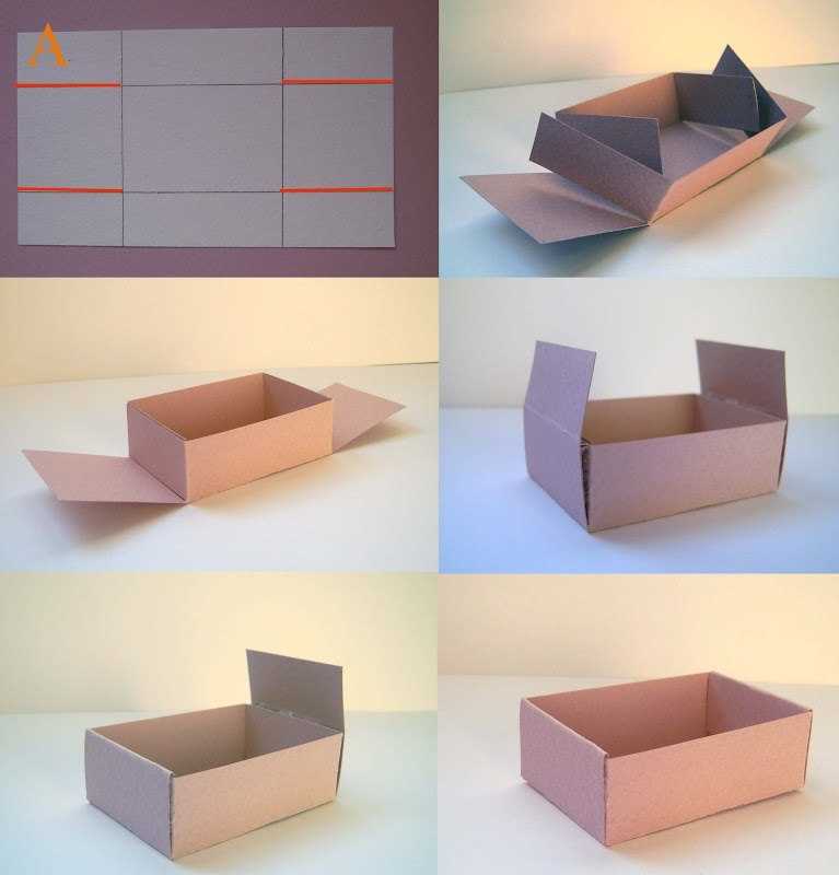 Схема изготовления круглой коробки:
