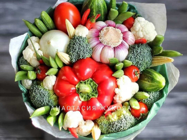 Букет из овощей: красивые и полезные композиции