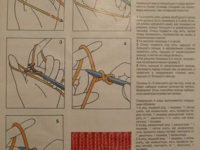Итальянский набор петель: отличный способ для вязания!