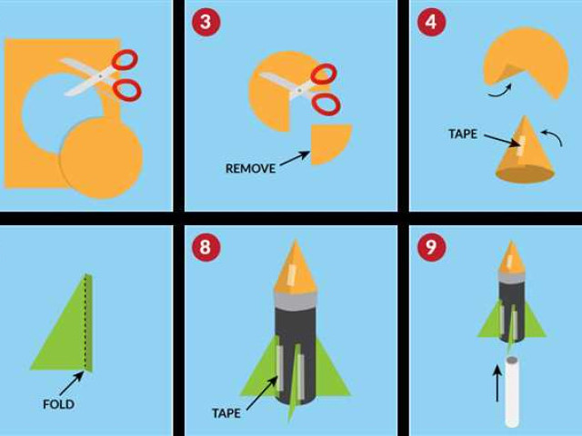 Как сделать ракету из бумаги