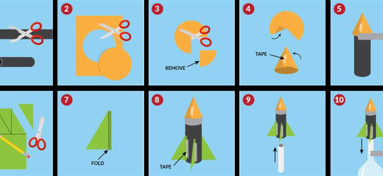 Как сделать ракету из бумаги
