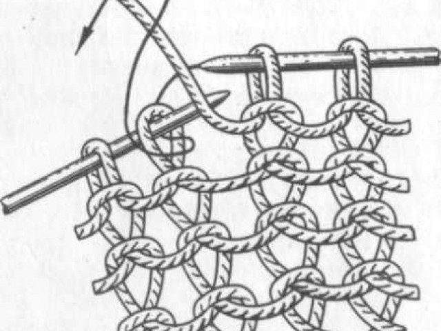 Лицевая скрещенная петля: как вязать этот узор