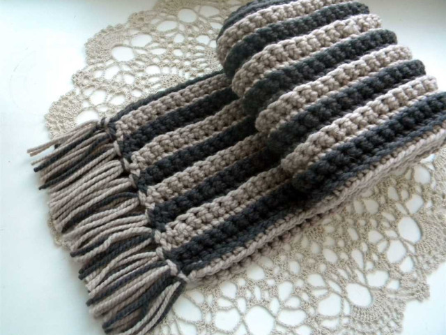 Мужской шарф крючком – модный и стильный аксессуар для мужчин