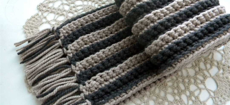 Мужской шарф крючком – модный и стильный аксессуар для мужчин