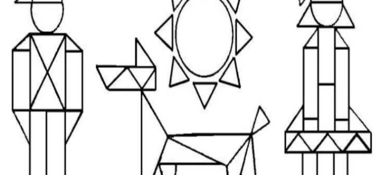 Рисунки из геометрических фигур