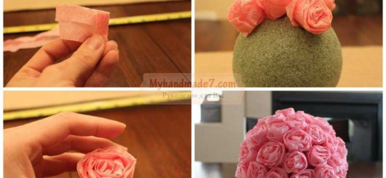 Как сделать розы из салфеток