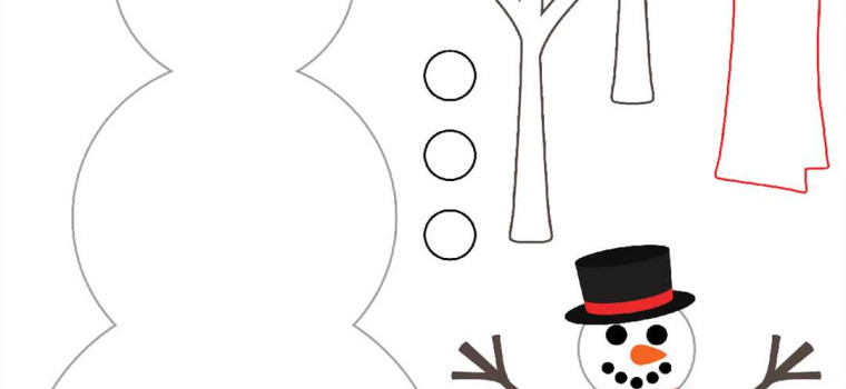 Снеговик из бумаги: мастер-класс