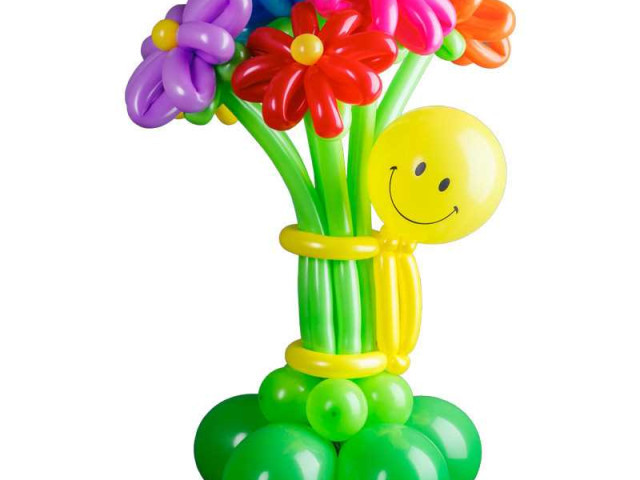 Цветы из шариков - идеальный подарок на любой праздник
