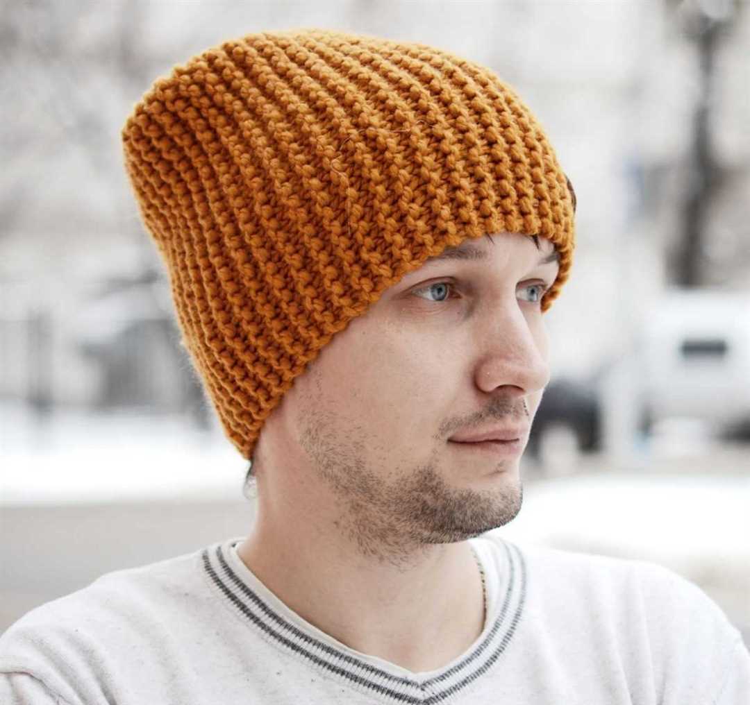 Вязаная мужская шапка крючком: уют и мода на голове