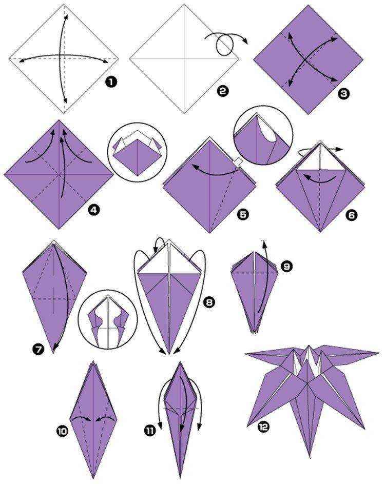 Цветок из оригами: воплощение уникальности