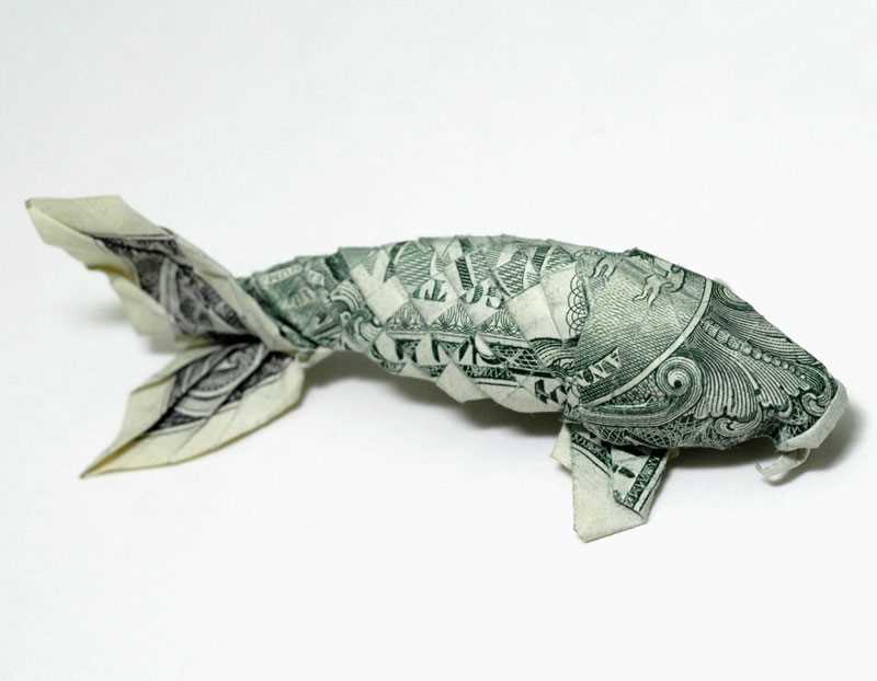 Оригами из денег: креативное рукоделие