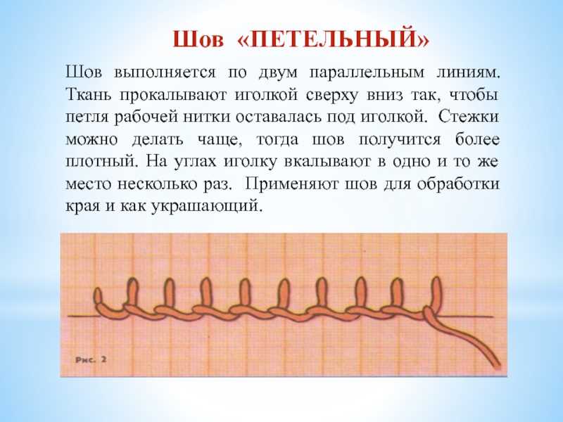 Петельный шов в рукоделии: шаг за шагом с фото-инструкцией