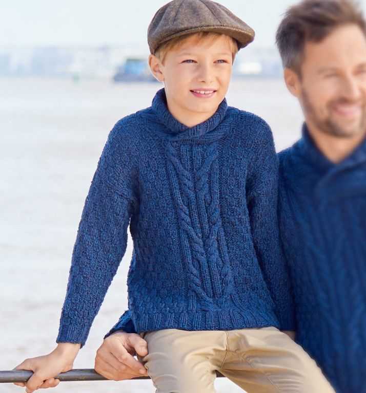 Как вязать свитер спицами для мальчика: