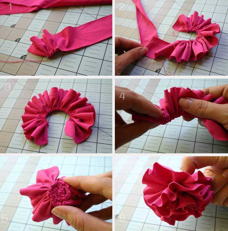 Как сделать цветок из ткани: пошаговая инструкция