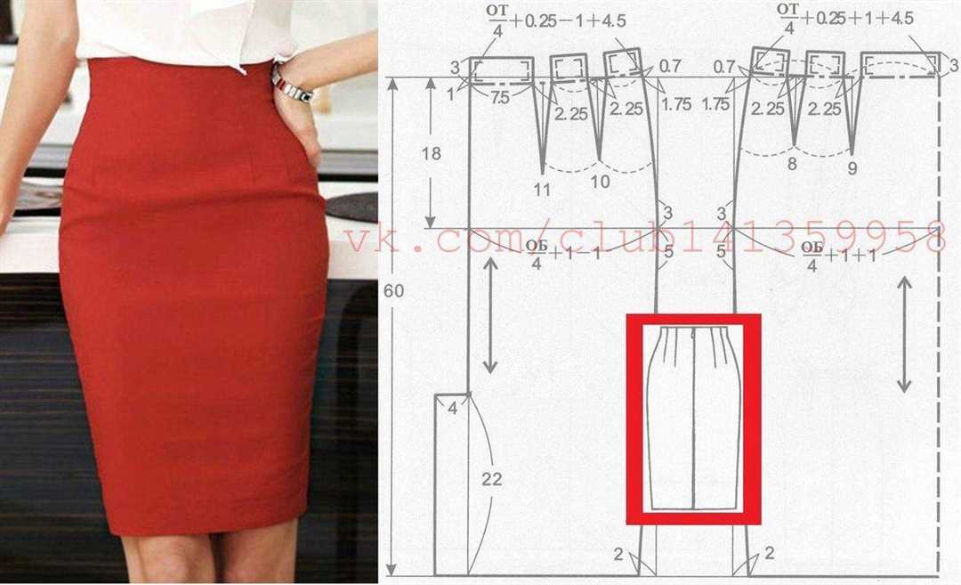 Как сшить юбку карандаш самостоятельно: пошаговая схема